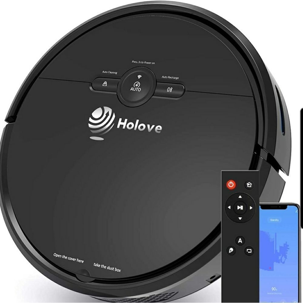 Holove Robot Vacuum Cleaner&Mopping Sweeper w/Strong Suction, Auto Self-Charging